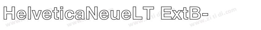 HelveticaNeueLT ExtB字体转换